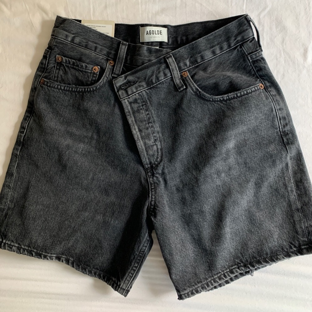 Agolde crisscross shorts